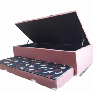 Bicama Solteiro Auxiliar Fc Colchões com baú 1,88 x 0,88