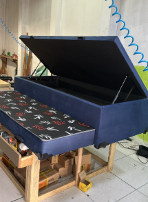 Bicama Solteiro Auxiliar Fc Colchões com baú 1,88 x 0,88 - Imagem 2