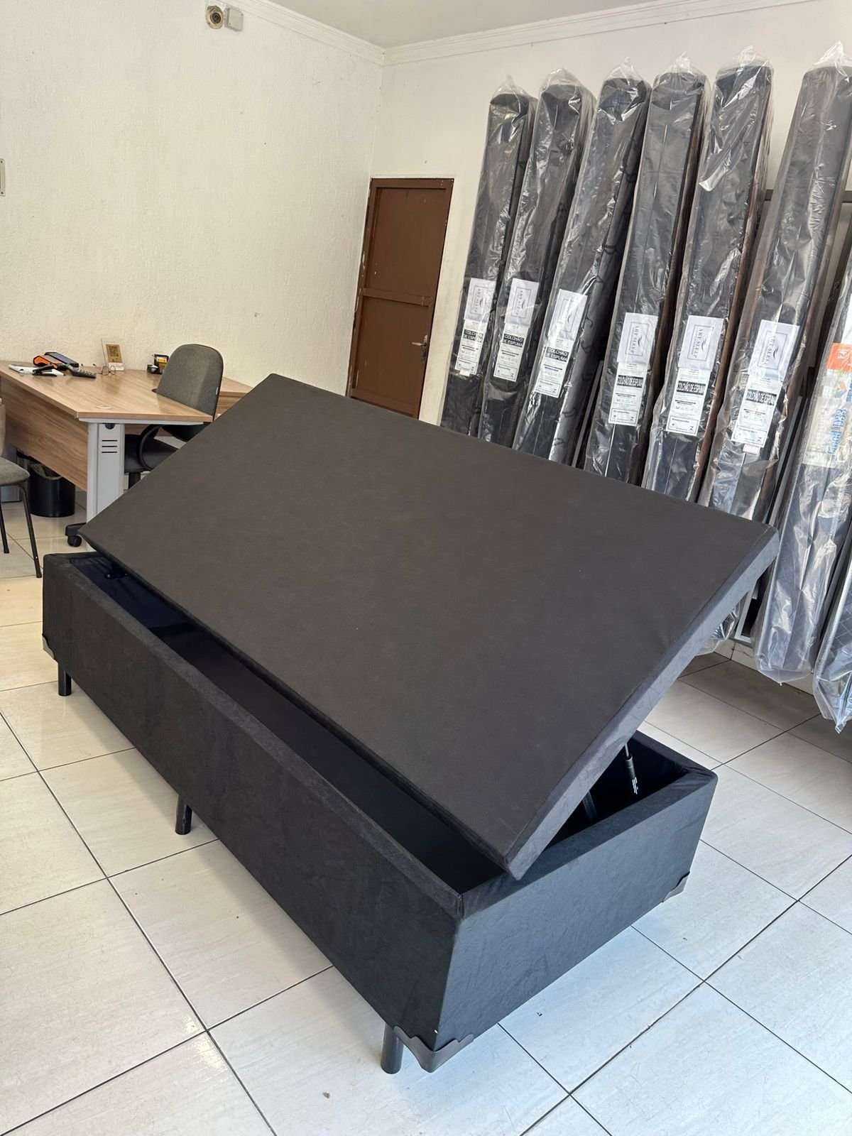 Cama Box Baú Solteiro Fc Colchões 0,88 x 1,88 - Imagem 4